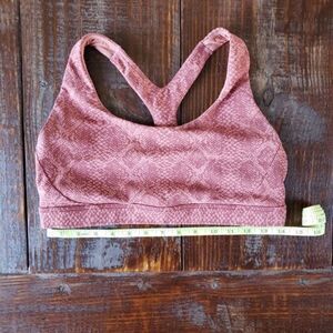Athleta Ultimate Bra A-C, Large, Russet Snakeskin